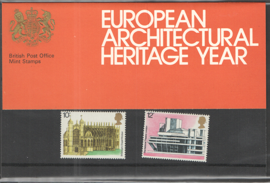 (image for) 1975 European Architecture Royal Mail Presentation Pack 70 - Click Image to Close